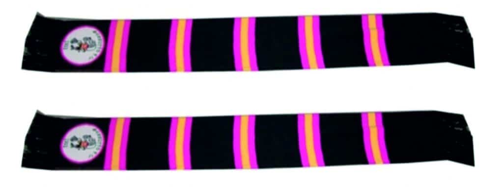 sciarpe in lana doppia a bande 