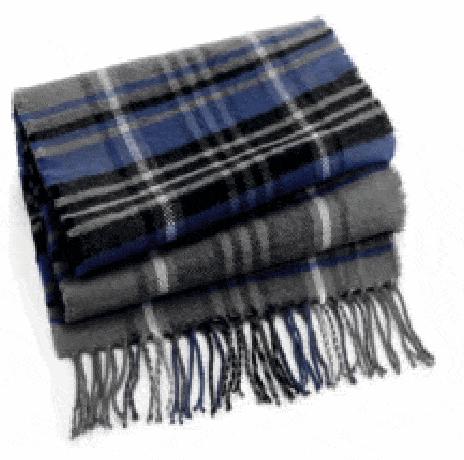 sciarpa scozzese blu